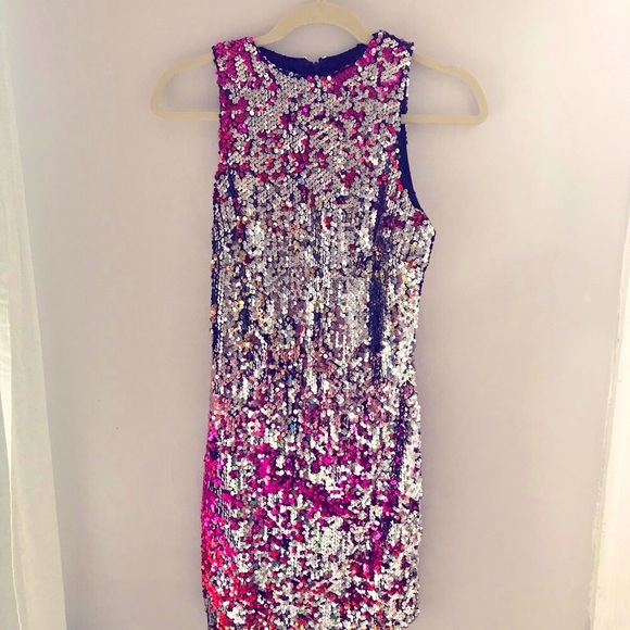 Sequin ombré mini dress - Picture 2 of 6